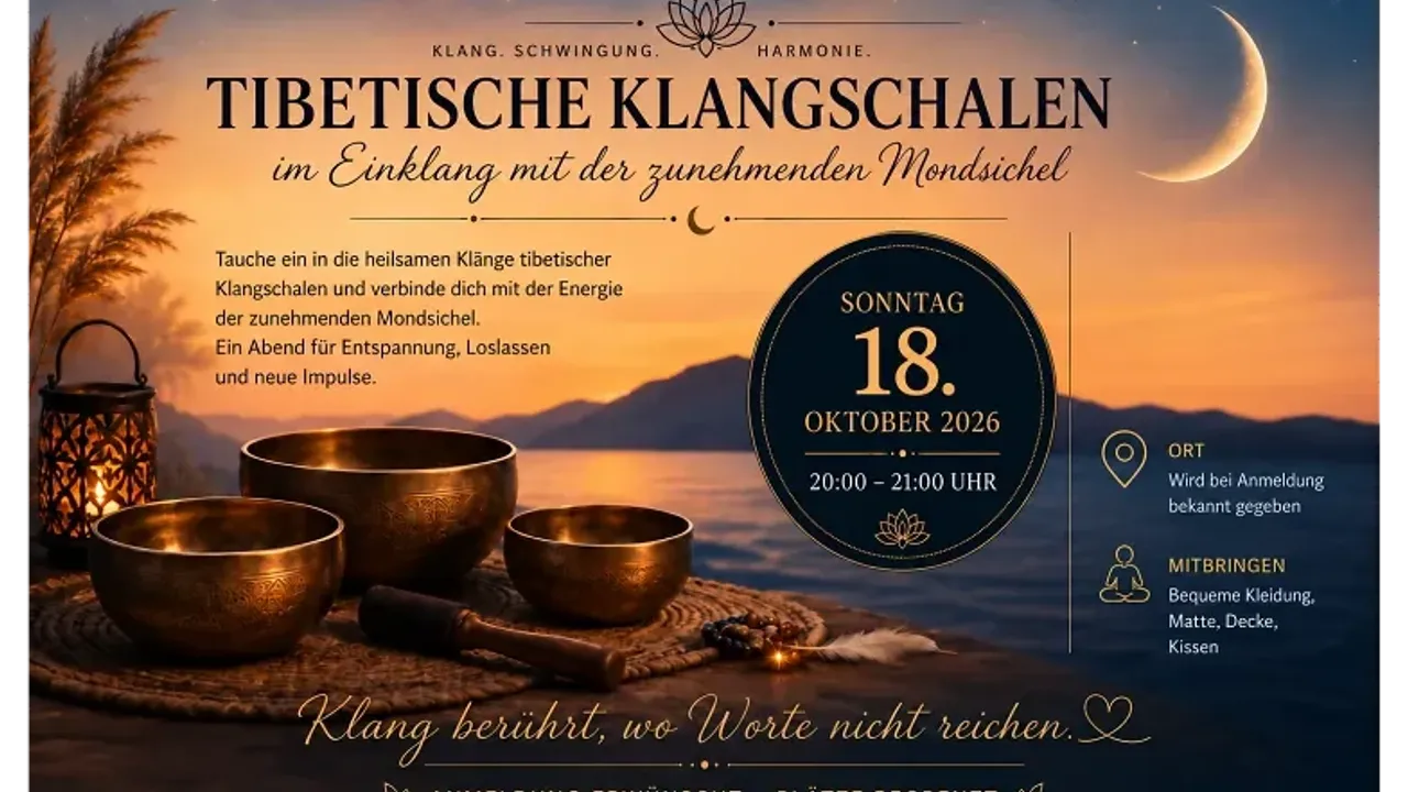 Zunehmender Mond – Tibetische Klangschalen