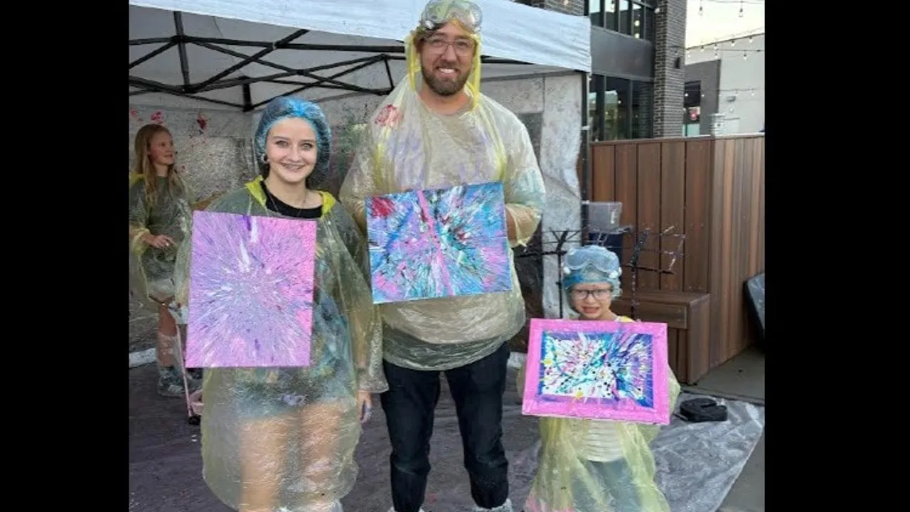 Splatter Paint Tent at Stanley Marketplace