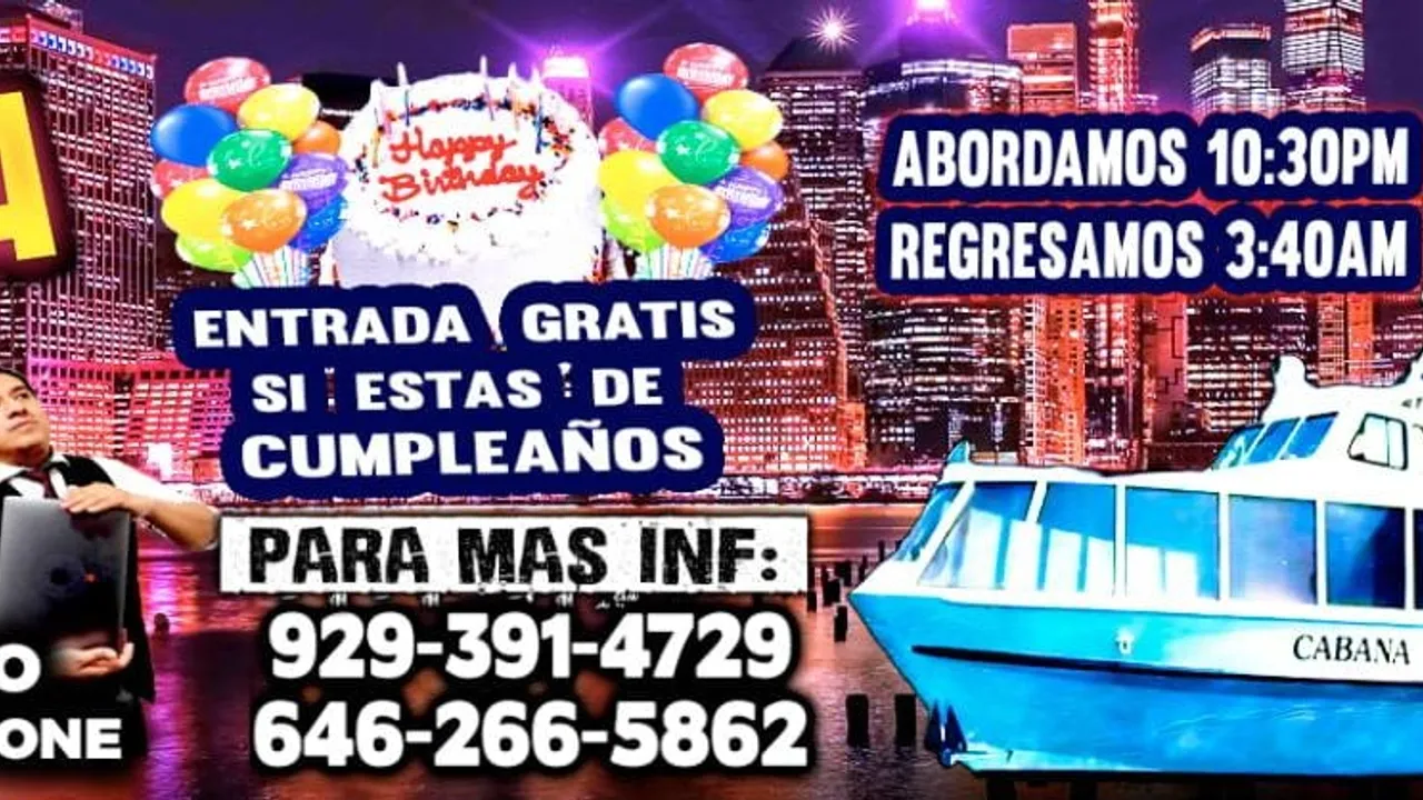 Rumba Latina en Barco + Radio Dj's + Manhattan Ny