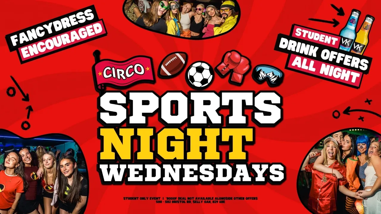 CIRCO SPORTS NIGHT 🏅 EVERY WEDNESDAY 🏅 [30TH SEP]