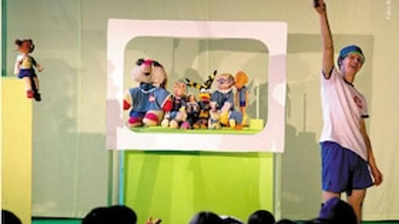 SPIELKORB Kindertheater - Vollpfosten