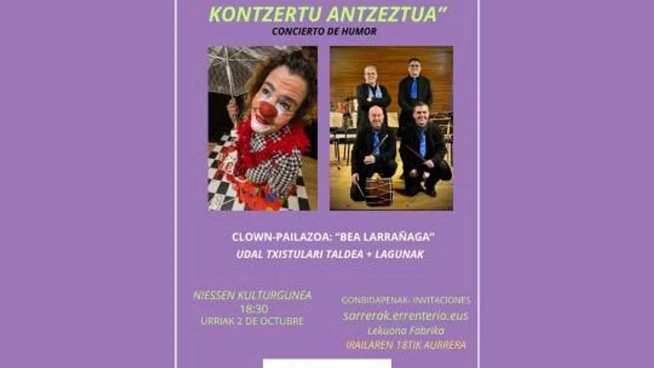 Errenteriako Udal Txistulari Banda eta lagunak + Bea larrañaga (clown)