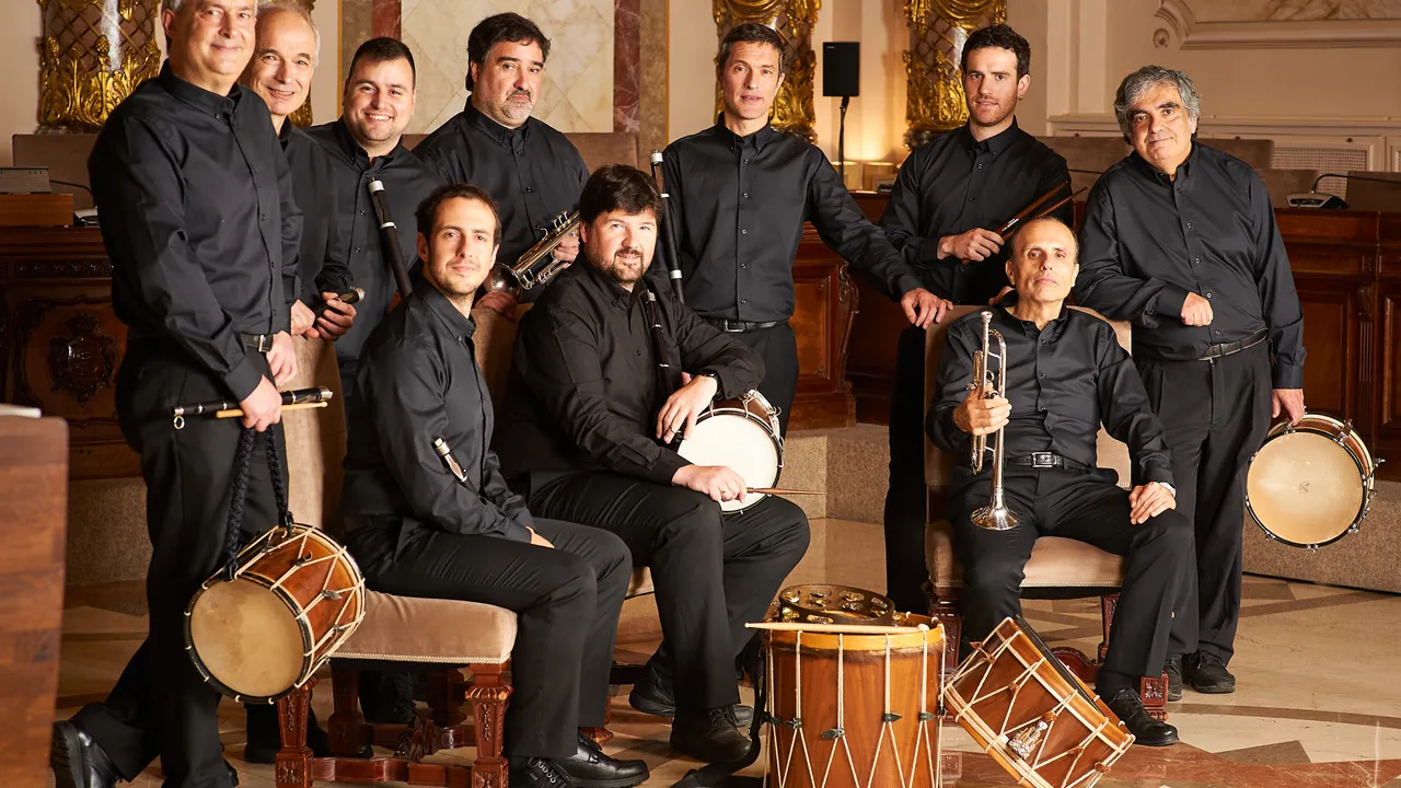 Concierto de la banda municipal de txistularis de San Sebastián