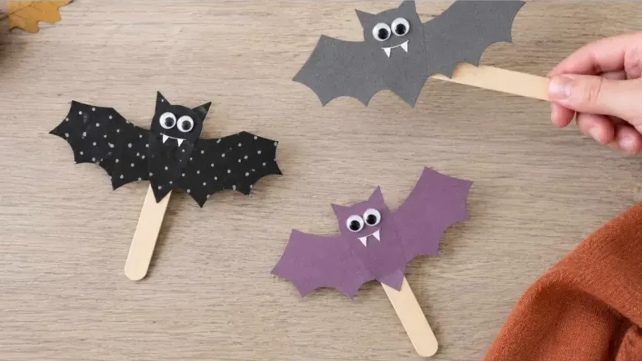 Flatter, flatter kleiner Nachtschwärmer: Fledermaus basteln