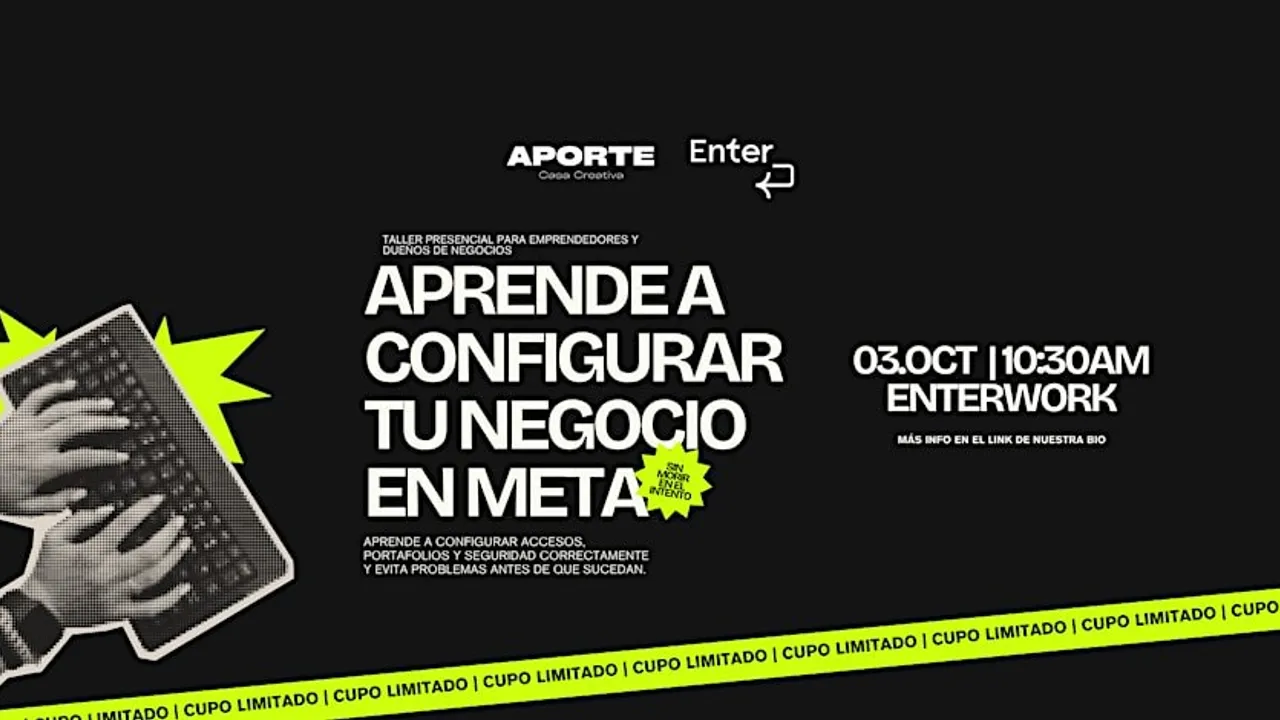 Taller en vivo: Aprende a configurar tu negocio en Meta como un pro