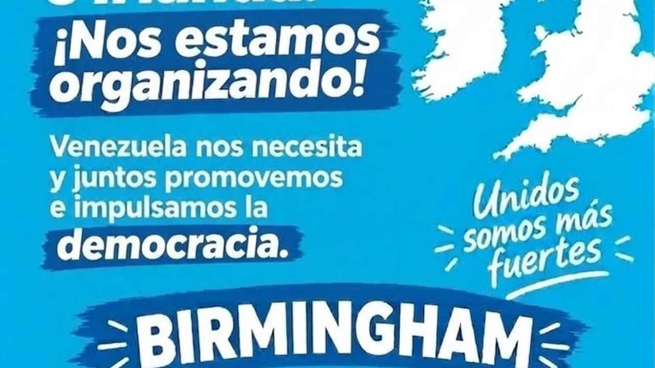 Vente Birmingham: Unidos y Organizados por Venezuela
