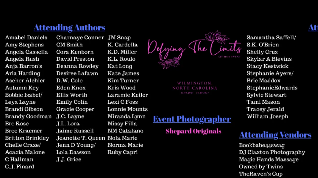 Defying the Limits Author Event