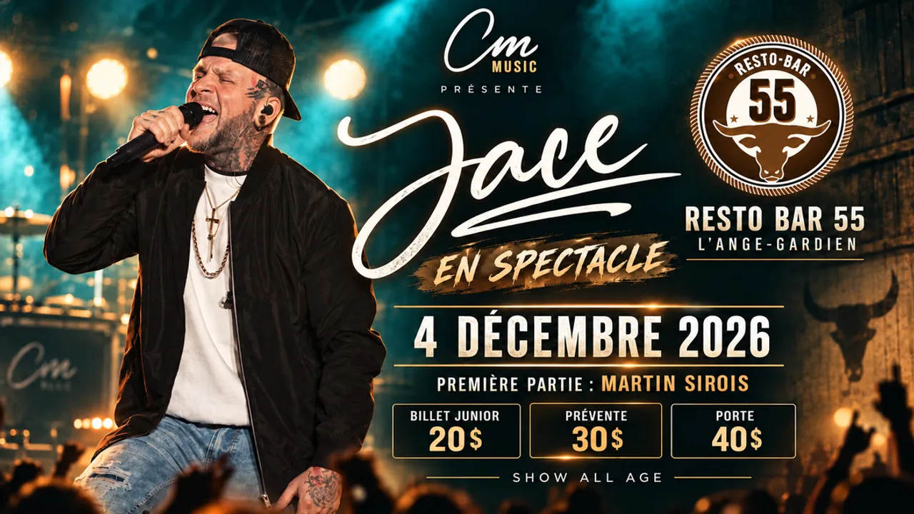 Jace en spectacle - Resto bar 55 à L’Ange-Gardien