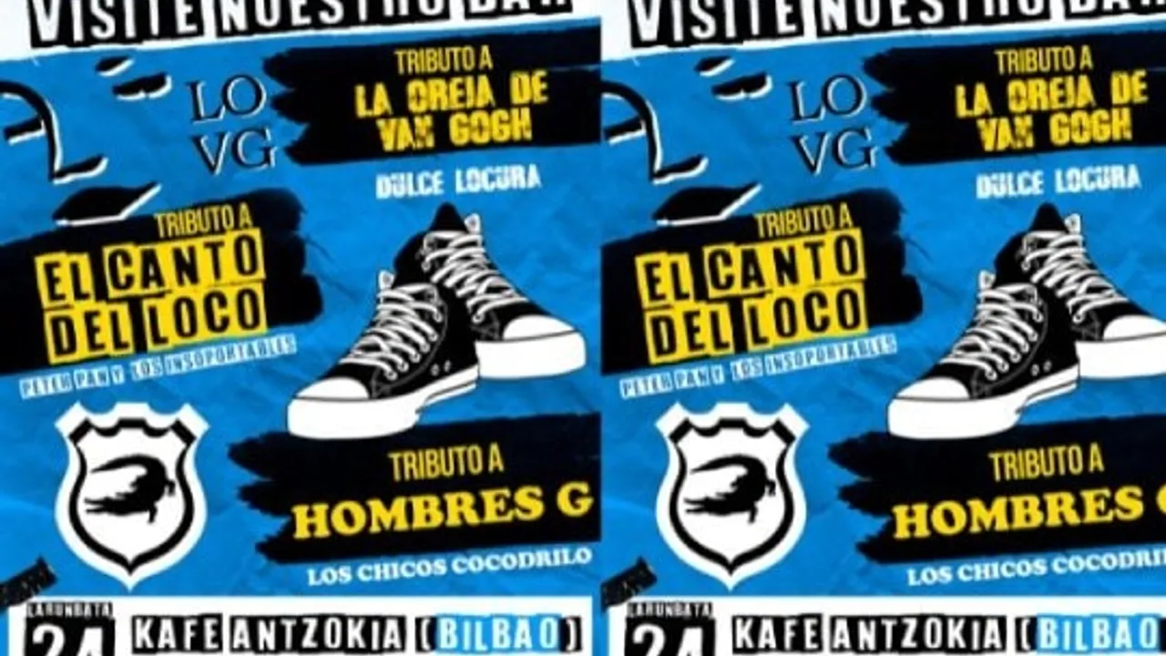 "Festival de Tributos: Visite Nuestro Bar": DULCE LOCURA + PETER PAN Y LOS INSOPORTABLES + LOS CHICOS COCODRILO