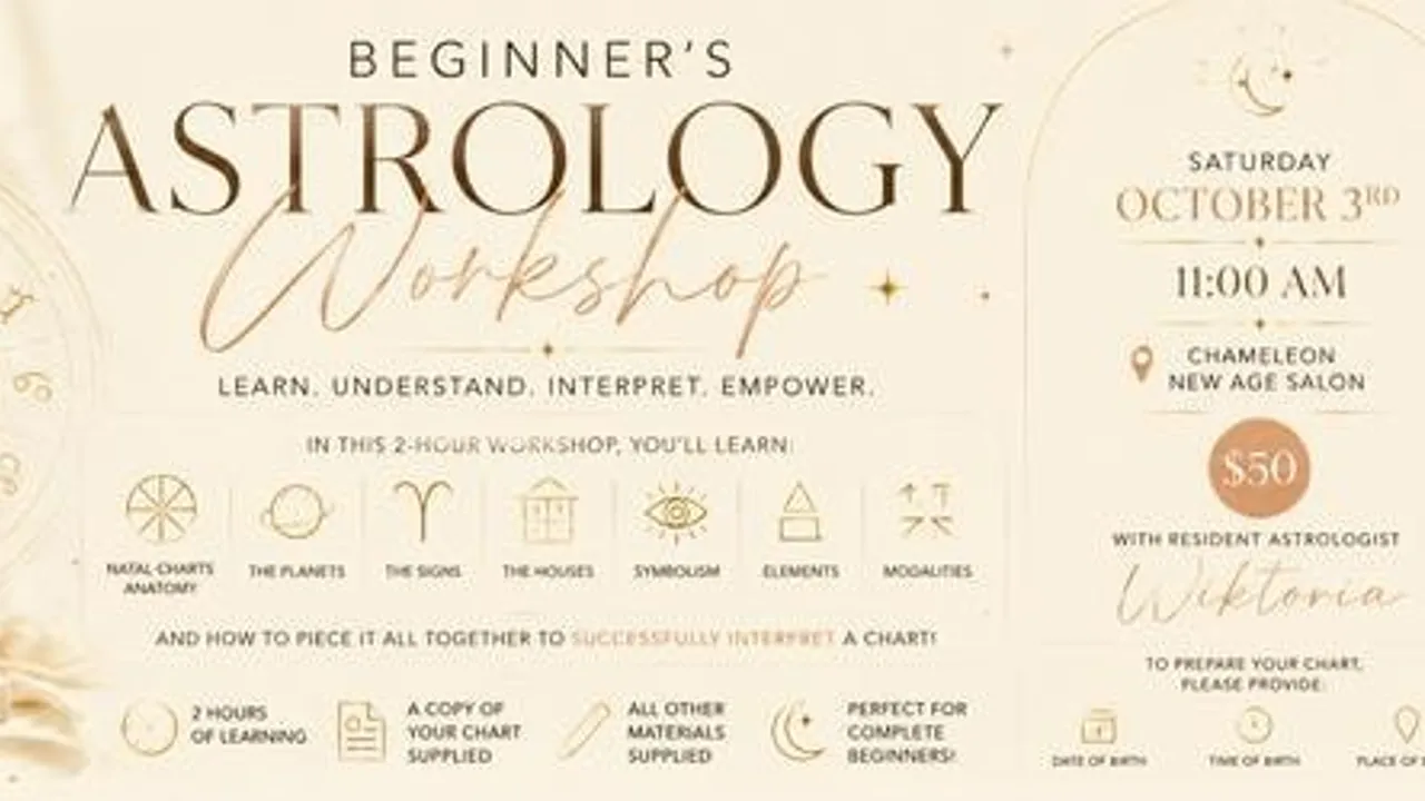 ✨ Beginner’s Astrology Workshop ✨