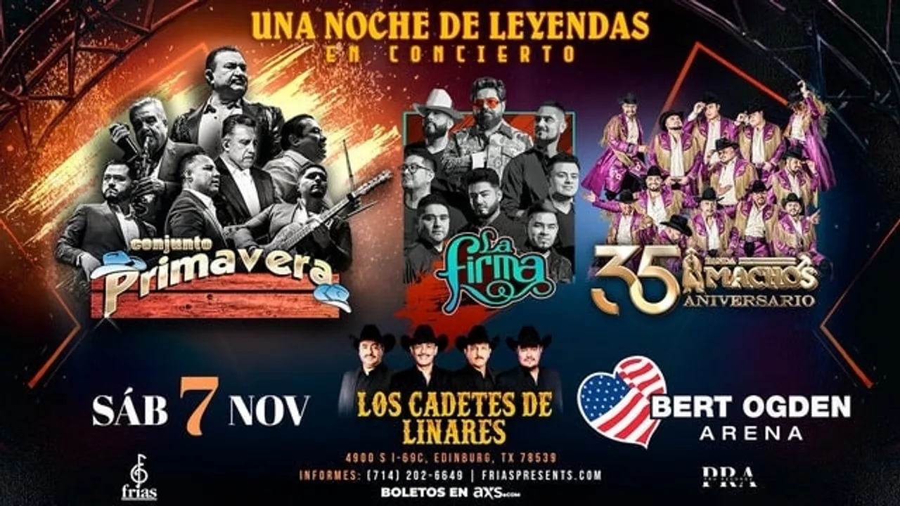Conjunto Primavera, La Firma, Banda Machos, Cadetes de Linares