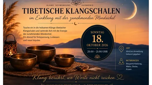 Zunehmender Mond – Tibetische Klangschalen
