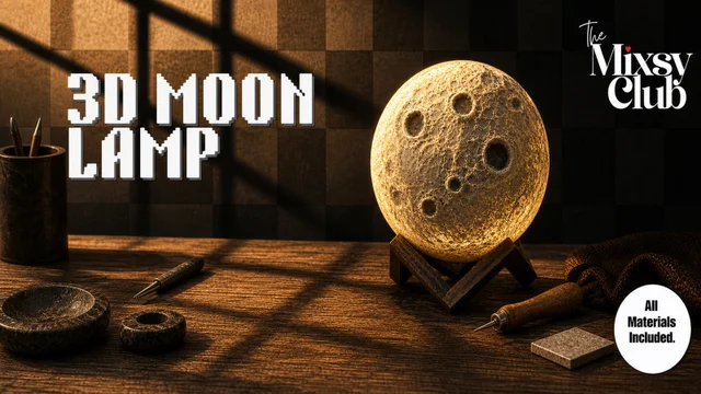 3D Moon Lamp - The Mixsy Club
