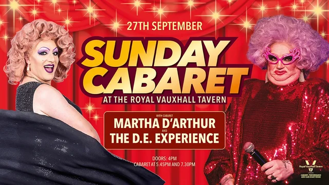 Sunday Cabaret with The D.E. Experience and Martha D'Arthur
