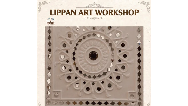 Lippan Mandala Mirror Art