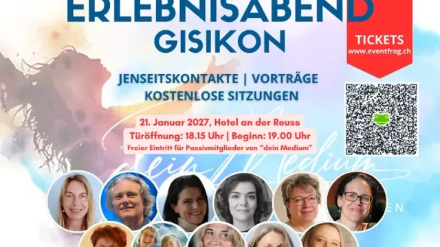Erlebnisabend Medialität & Heilen mit kostenlosen Sitzungen