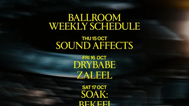 Ballroom at Palais: Sound Affects