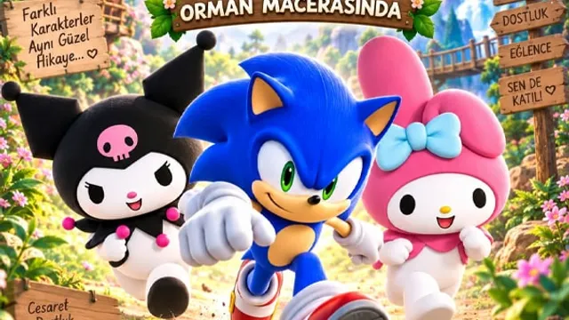 Kuromi, Melody ve Sonic Orman Macerasında