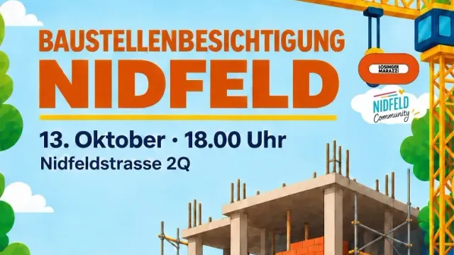 Baustellenanlass Nidfeld: 3. Bauetappe