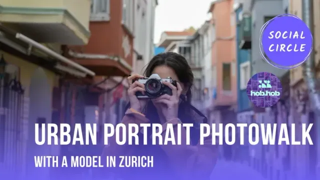 Urban portrait photowalk with a model in Zurich