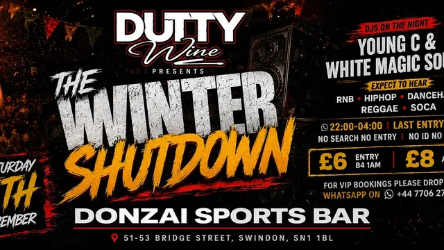 DUTTY WINE - WINTER SHUTDOWN