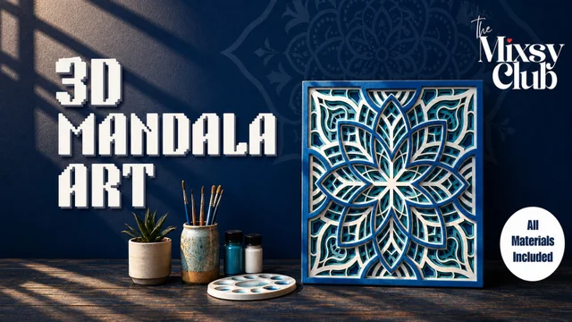 3D Mandala Art - The Mixsy Club