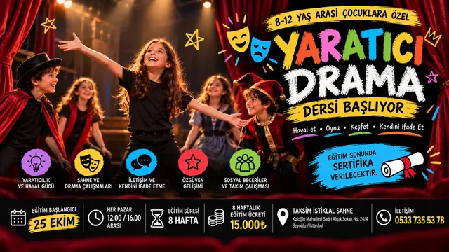 Çocuklar için Yaratıcı Drama Eğitim