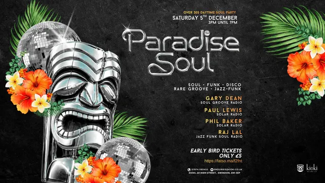 Paradise Soul: Over 30s Daytime soul session