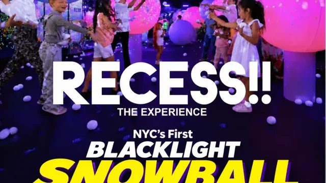 RECESS!! - NYC's First Indoor Blacklight Snowball Fight