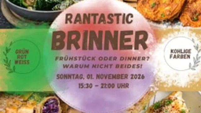 Rantastic Brinner – Breakfast meets Dinner- Grün- Rot- Weiß - Kohlige Farben auf dem Büffet