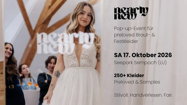 Nearly New  Pop-up-Event für preloved Braut- & Festkleider