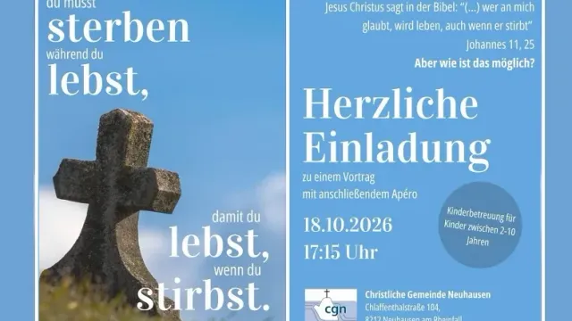 Vortrag: «Du musst sterben, während du lebst ...»