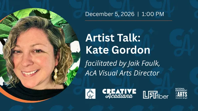 Artist Talk: Kate Gordon