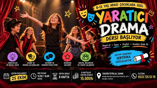 Çocuklar için Yaratıcı Drama Eğitimi