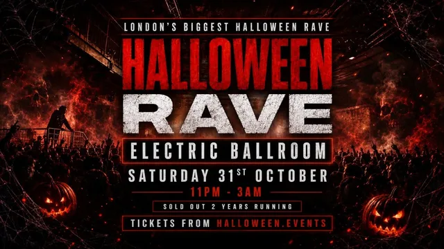 Halloween Rave | Sat 31 Oct at Electric Ballroom