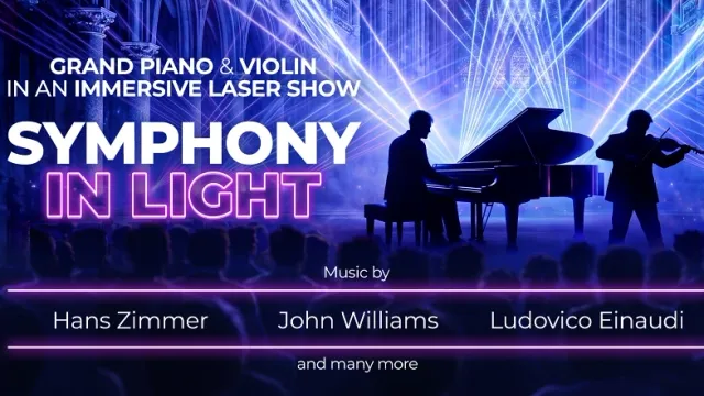 SYMPHONY IN LIGHT Grand Piano & Violin in a Laser Show