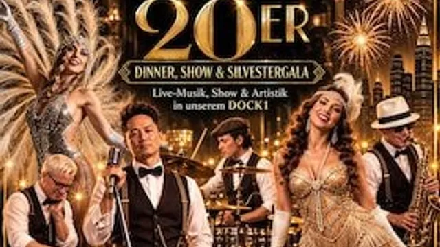 Silvester im Dock - Die Goldenen 20er – Dinner, Show & Silvestergala