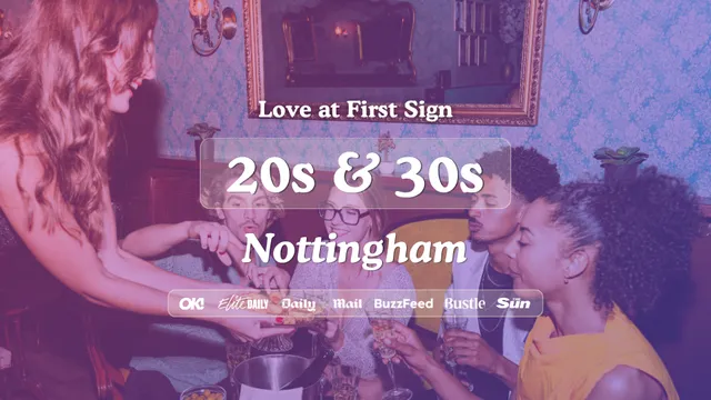 20s & 30s Singles Night at Manahatta Nottingham | Love at First Sign