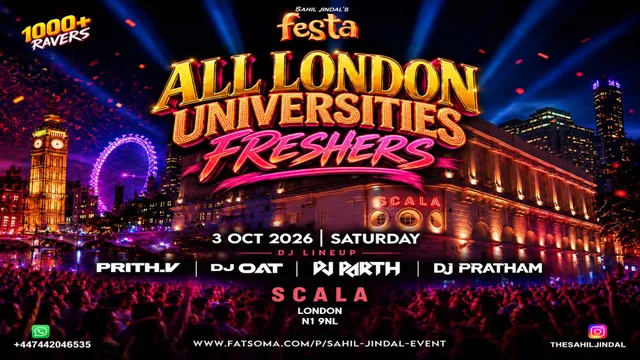🎉LONDON FRESHERS RAVE 90% SOLDOUT‼️