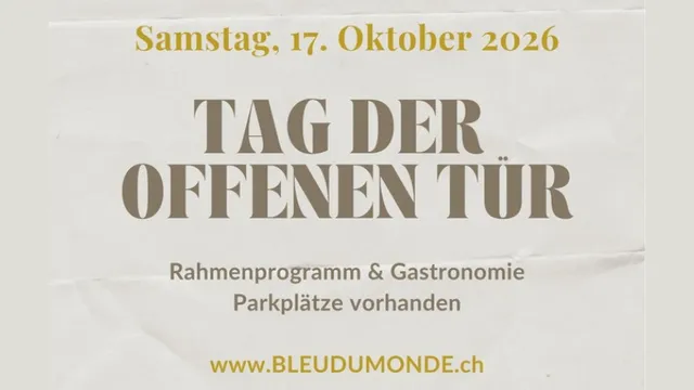 TAG DER OFFENEN TÜR - Bleu Du Monde