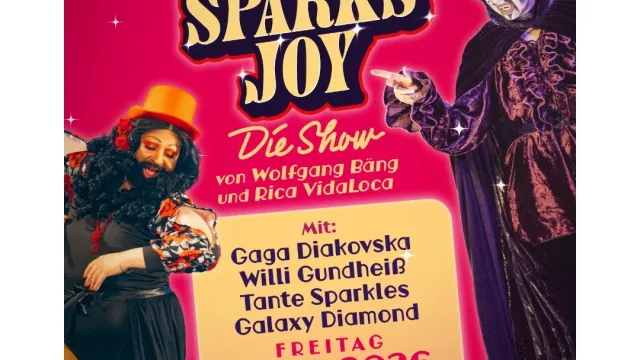 Drag Sparks Joy Die Show von und mit Rica VidaLoca und Wolfgang Bäng