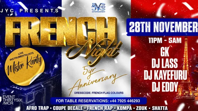 FRENCH NIGHT 🇫🇷 5 YEARS ANNIVERSARY