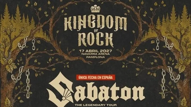 KINGDOM OF ROCK 2027: Sabaton + artistas por confirmar