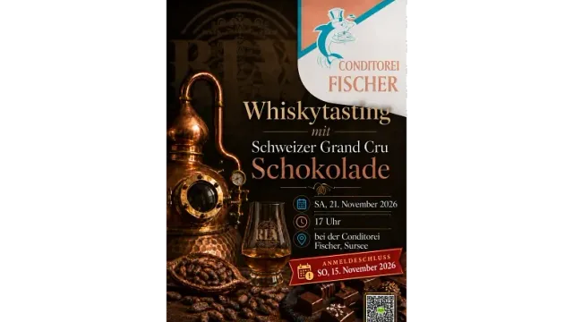 Exklusives Whiskytasting mit Schweizer Grand Cru Schokolade