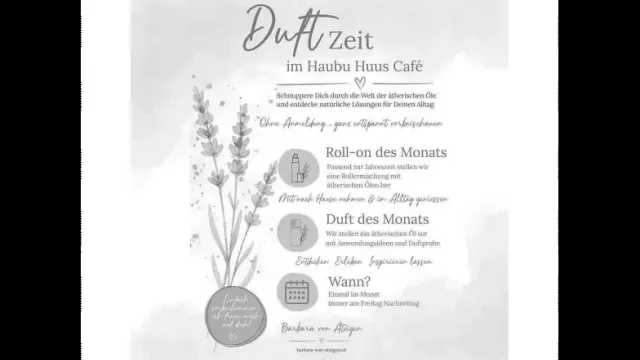 Duftige Zeit im Haubu Huus