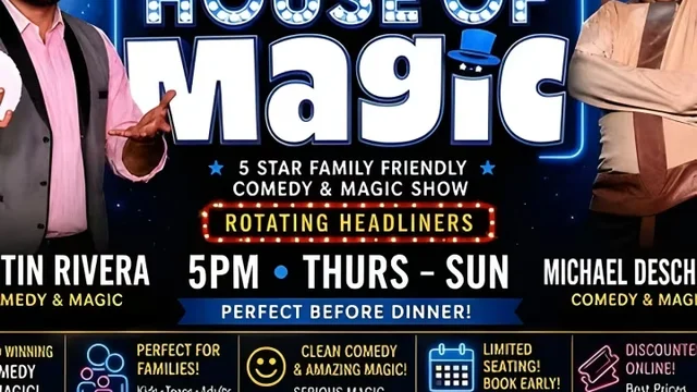 Vegas' #1 Family Friendly House Of Magic Show At Delirious Club