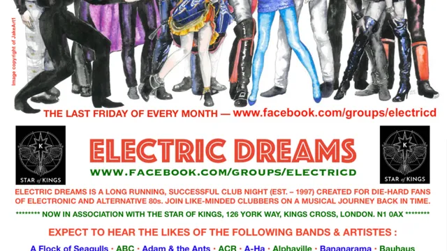 ELECTRIC DREAMS (electronic / alternative music club night)