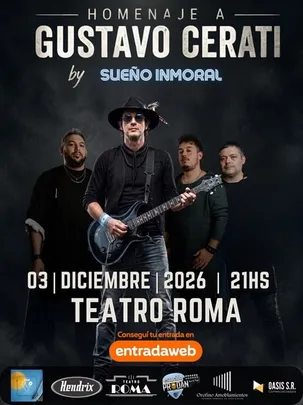 SUEÑO INMORAL presenta HOMENAJE A GUSTAVO CERATI