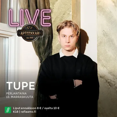 APTEEKKARI LIVE: TUPE 13.11.