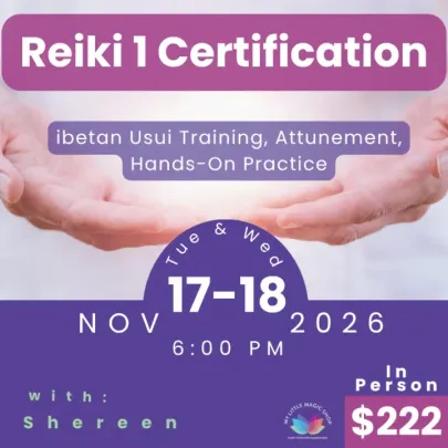 Reiki 1 Certification (Tibetan Usui)